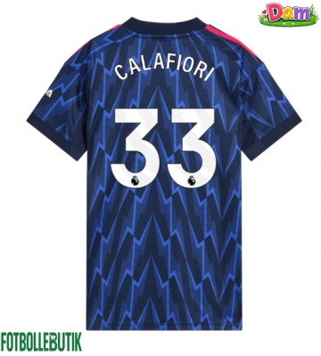 Arsenal Riccardo Calafiori #33 Bortatröja Kvinnor 2025-26 Kortärmad